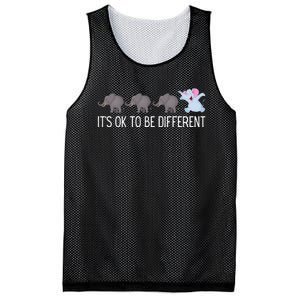 Autism It's Ok To Be Different Elephant Funny Elephant Mesh Reversible Basketball Jersey Tank