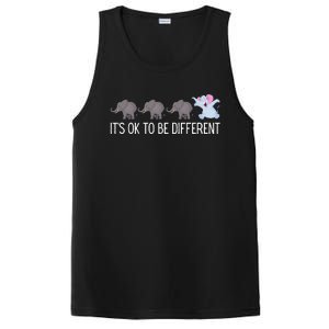 Autism It's Ok To Be Different Elephant Funny Elephant PosiCharge Competitor Tank