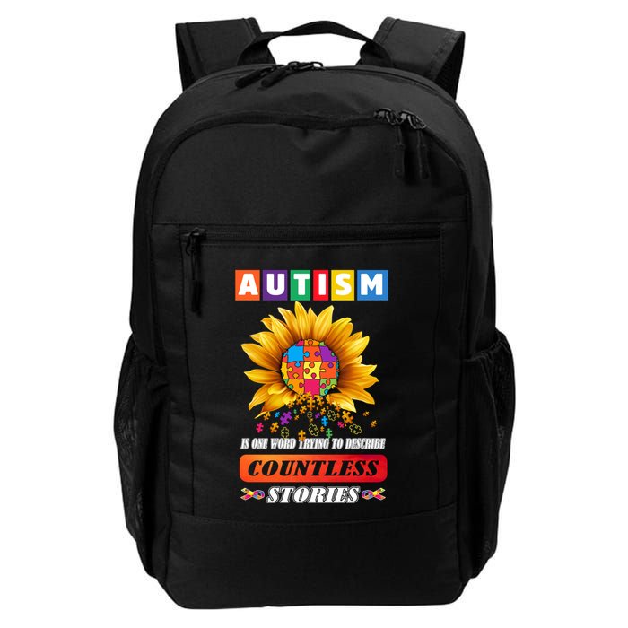 Autism Is One World Trying To Describe Millions Of Stories Funny Gift Backpack