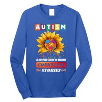 Autism Is One World Trying To Describe Millions Of Stories Funny Gift Long Sleeve Shirt