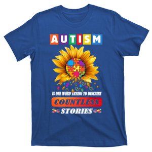 Autism Is One World Trying To Describe Millions Of Stories Funny Gift T-Shirt