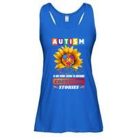 Autism Is One World Trying To Describe Millions Of Stories Funny Gift Ladies Essential Flowy Tank