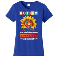 Autism Is One World Trying To Describe Millions Of Stories Funny Gift Women's T-Shirt