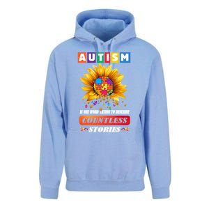 Autism Is One World Trying To Describe Millions Of Stories Funny Gift Unisex Surf Hoodie