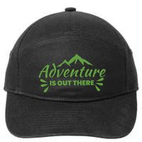 Adventure Is Out There Mountain Camping 7-Panel Snapback Hat