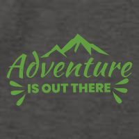 Adventure Is Out There Mountain Camping Vector Backpack