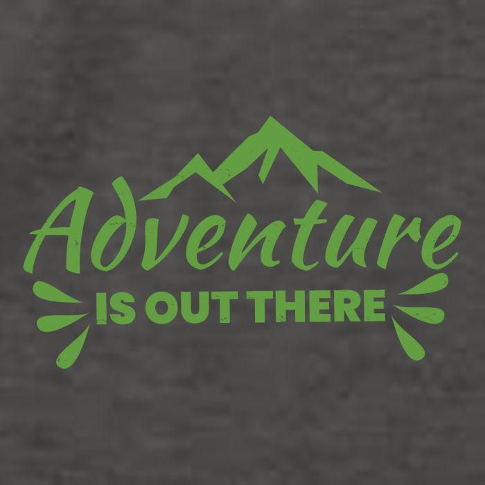Adventure Is Out There Mountain Camping Vector Backpack