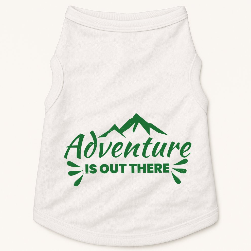 Adventure Is Out There Mountain Camping Doggie Tank