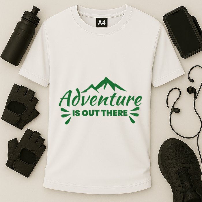 Adventure Is Out There Mountain Camping Performance Shirt