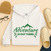 Adventure Is Out There Mountain Camping Hoodie