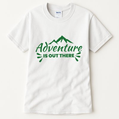 Adventure Is Out There Mountain Camping Tall T-Shirt