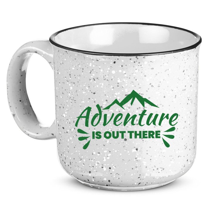 Adventure Is Out There Mountain Camping 15oz Campfire Ceramic Mug