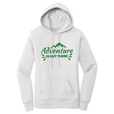 Adventure Is Out There Mountain Camping Women's Pullover Hoodie