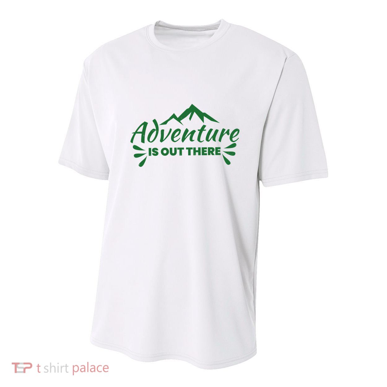 Adventure Is Out There Mountain Camping Youth Performance Sprint T-Shirt