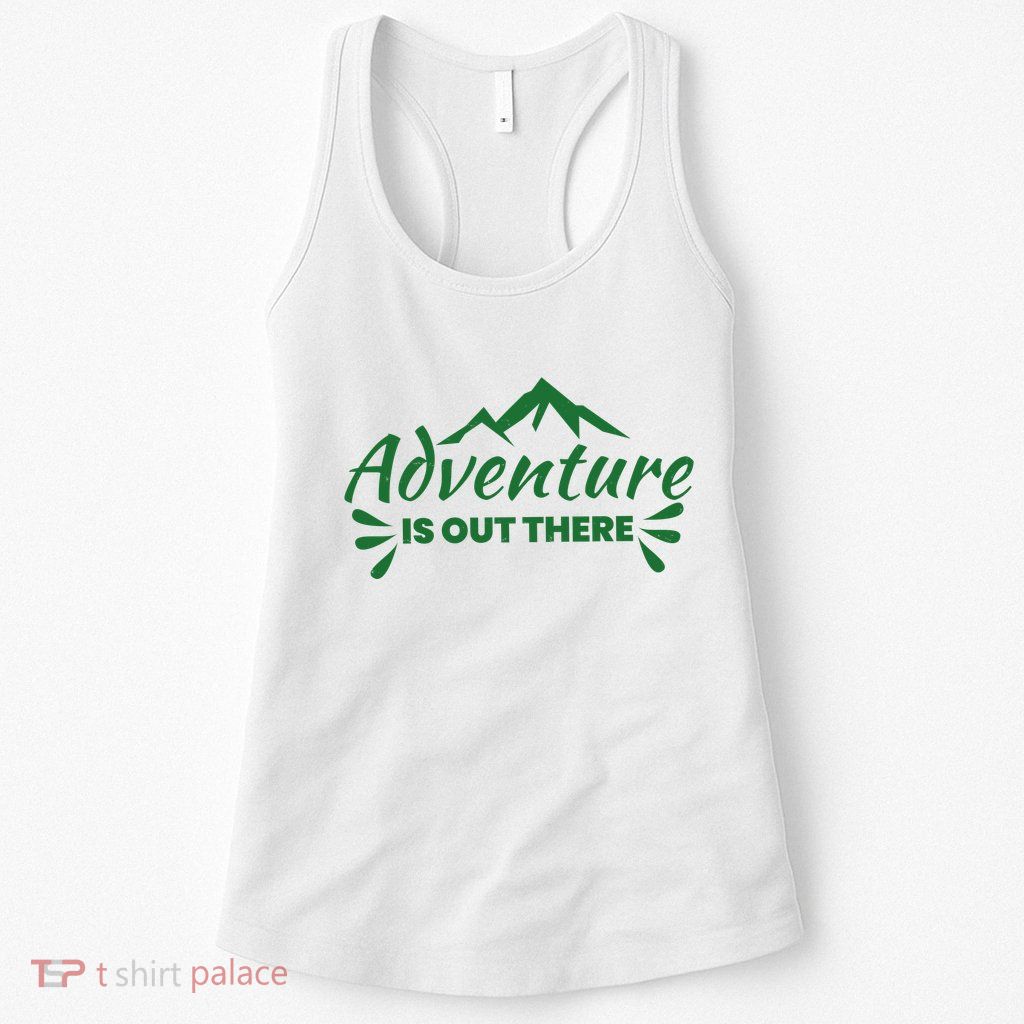 Adventure Is Out There Mountain Camping Womens Tank Top