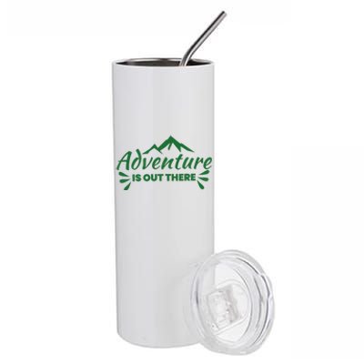 Adventure Is Out There Mountain Camping Stainless Steel Tumbler