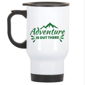 Adventure Is Out There Mountain Camping Stainless Steel Travel Mug