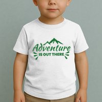 Adventure Is Out There Mountain Camping Toddler T-Shirt