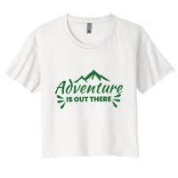 Adventure Is Out There Mountain Camping Crop Top