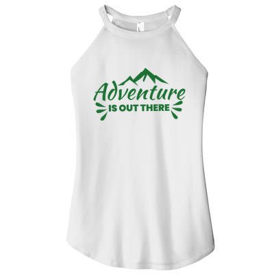 Adventure Is Out There Mountain Camping Women's Perfect Tri Rocker Tank