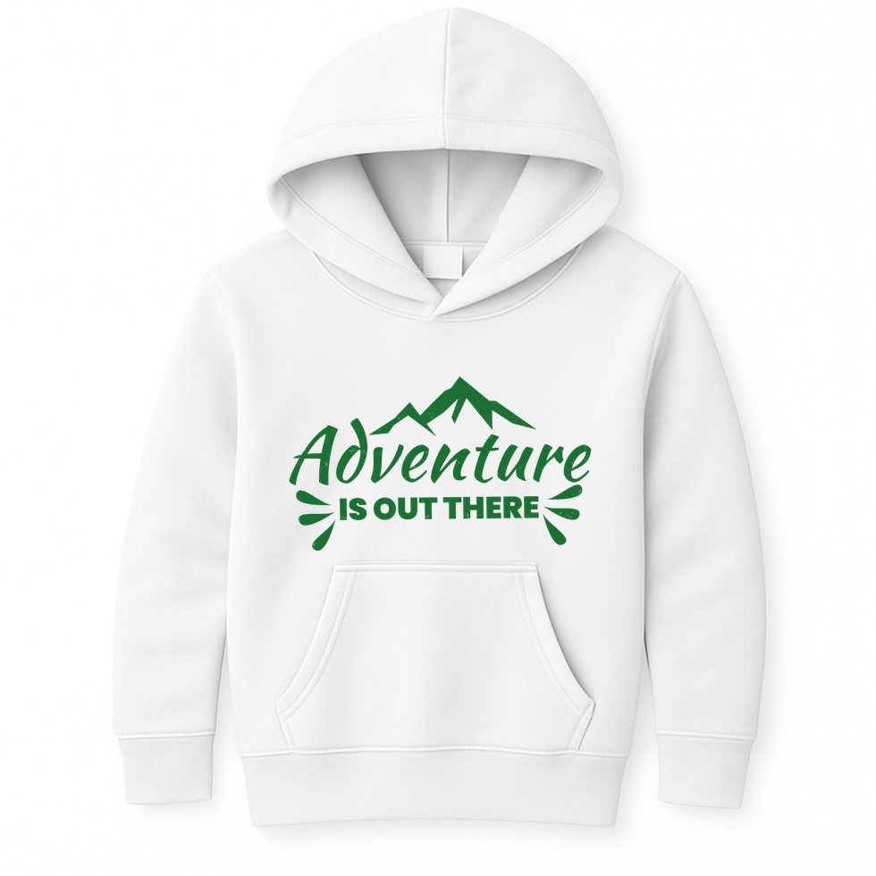 Adventure Is Out There Mountain Camping Kids Hoodie