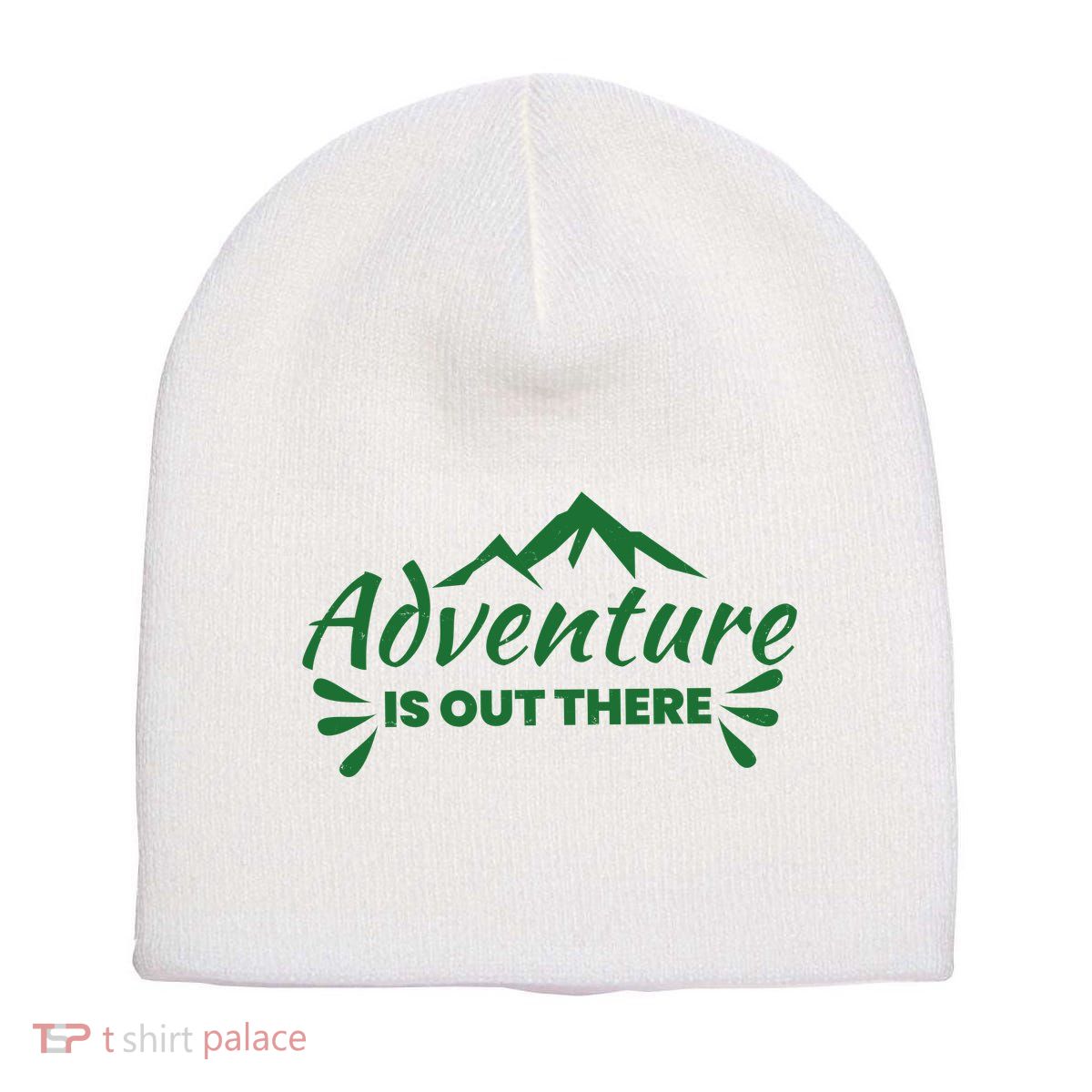 Adventure Is Out There Mountain Camping Short Acrylic Beanie