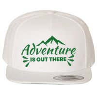 Adventure Is Out There Mountain Camping Wool Snapback Cap