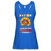 Autism Is One World Trying To Describe Millions Of Stories Cool Gift Ladies Essential Flowy Tank