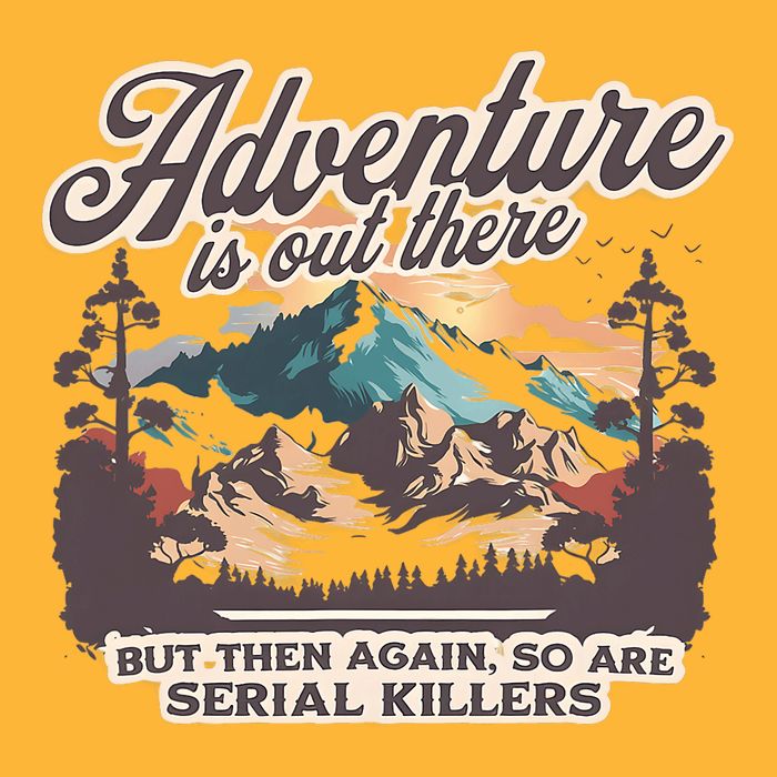 Adventure Is Out There But So Are Serial Killers Pom Pom 12in Knit Beanie