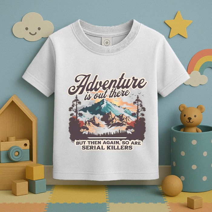 Adventure Is Out There But So Are Serial Killers Toddler T-Shirt