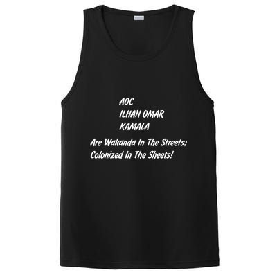 AOC ILHAN OMAR KAMALA Are Wakanda In The Streets; Colonized In The Sheets! PosiCharge Competitor Tank