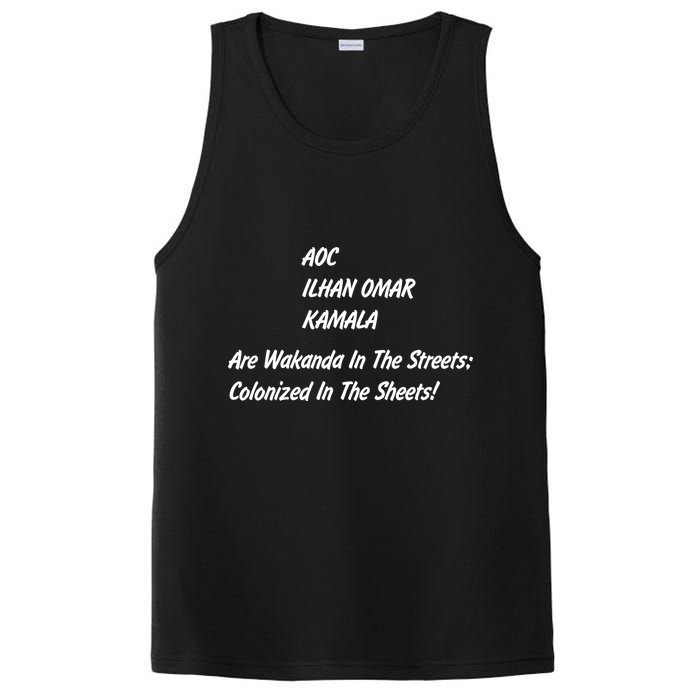 AOC ILHAN OMAR KAMALA Are Wakanda In The Streets; Colonized In The Sheets! PosiCharge Competitor Tank