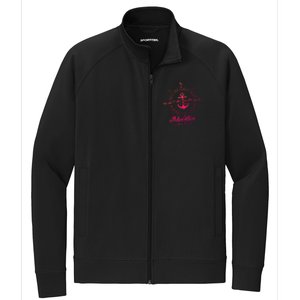 Adventure Is Out There Compass For Mother Daughter Cruise Cute Gift Stretch Full-Zip Cadet Jacket