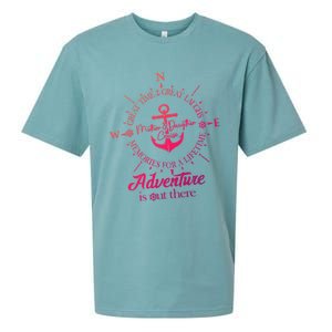 Adventure Is Out There Compass For Mother Daughter Cruise Cute Gift Sueded Cloud Jersey T-Shirt