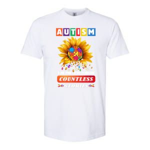 Autism Is One World Trying To Describe Millions Of Stories Meaningful Gift Softstyle CVC T-Shirt