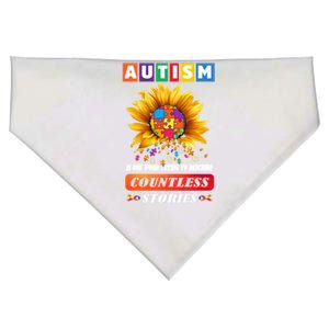 Autism Is One World Trying To Describe Millions Of Stories Gift USA-Made Doggie Bandana