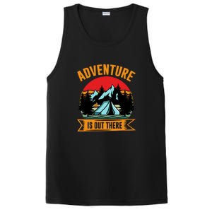 Adventure Is Out There Camping Gift Tent PosiCharge Competitor Tank