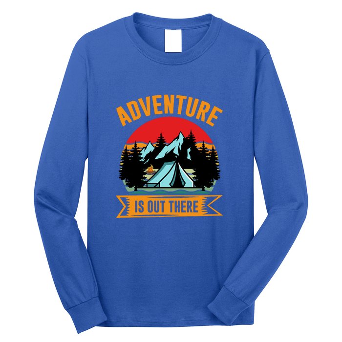 Adventure Is Out There Camping Gift Tent Long Sleeve Shirt