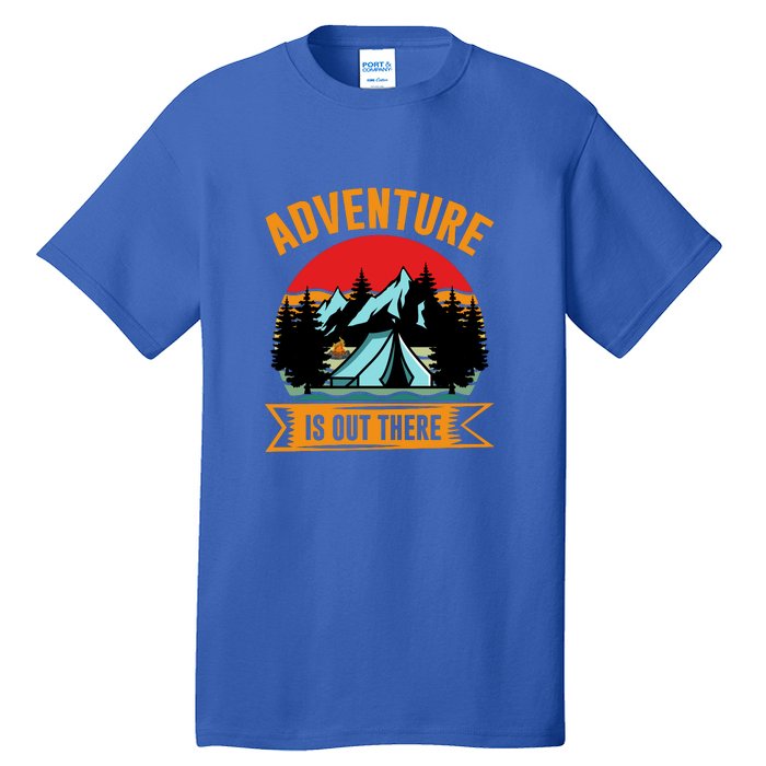 Adventure Is Out There Camping Gift Tent Tall T-Shirt