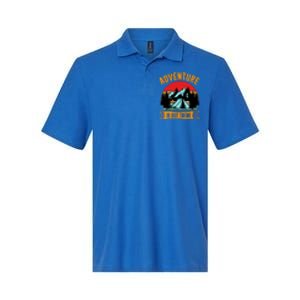 Adventure Is Out There Camping Gift Tent Softstyle Adult Sport Polo