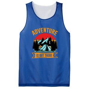 Adventure Is Out There Camping Gift Tent Mesh Reversible Basketball Jersey Tank