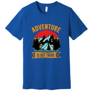 Adventure Is Out There Camping Gift Tent Premium T-Shirt