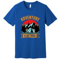 Adventure Is Out There Camping Gift Tent Premium T-Shirt