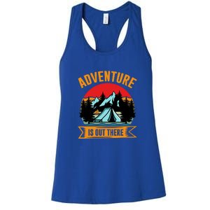 Adventure Is Out There Camping Gift Tent Women's Racerback Tank