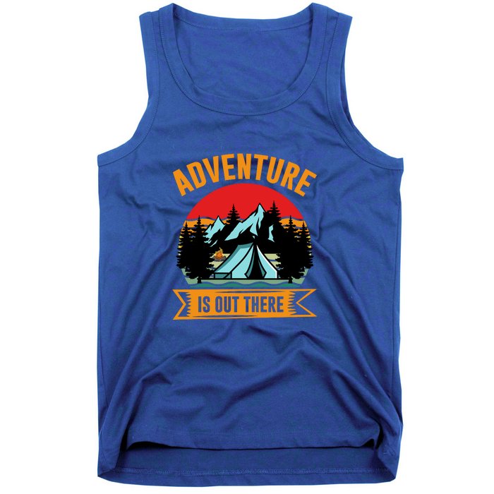 Adventure Is Out There Camping Gift Tent Tank Top