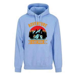 Adventure Is Out There Camping Gift Tent Unisex Surf Hoodie