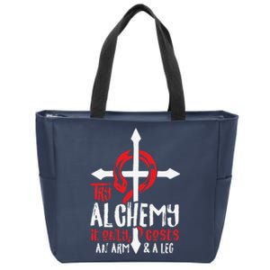 Alchemy It Only Costs An Arm And Leg Anime Alchemist 666 Zip Tote Bag