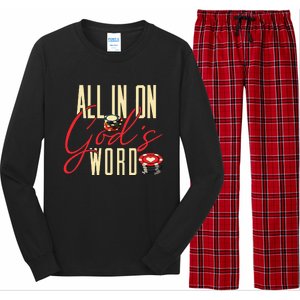 All In On GodS Word Long Sleeve Pajama Set