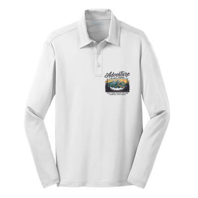 Adventure Is Out There And So Is Serial Killer Silk Touch Performance Long Sleeve Polo