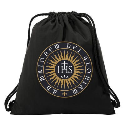Amdg Ignatius Of L.O.Y.O.L.A Society Of Jesus Catholic Drawstring Bag